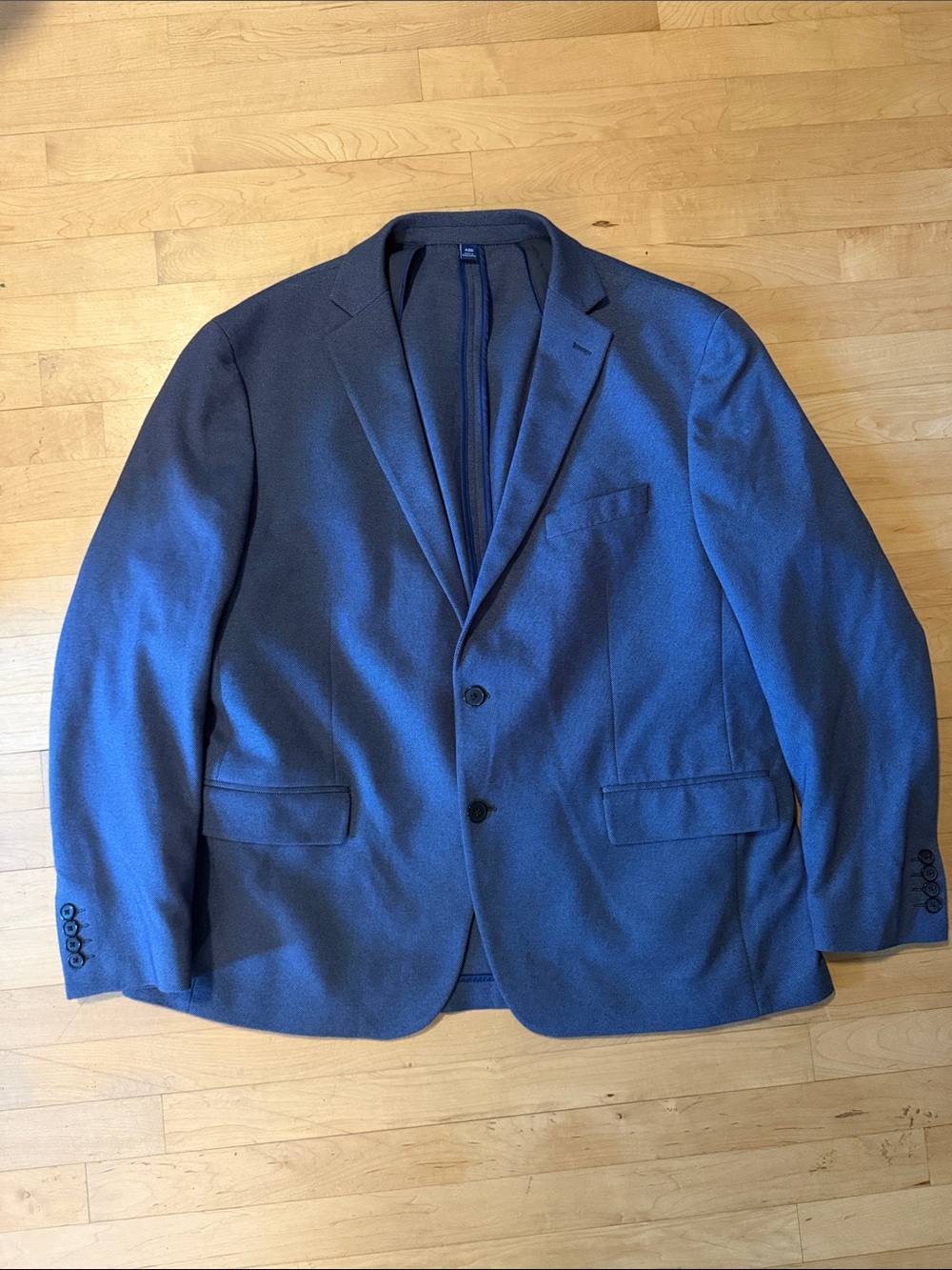 Apt. 9 Men's Navy Textured Two-Button Blazer